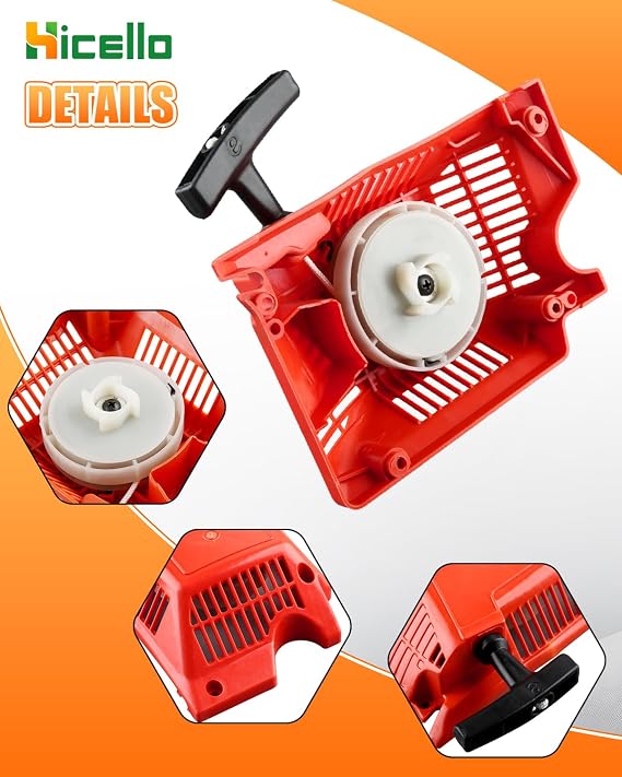 Recoil Starter Assembly for 45cc 52cc 58cc Chinese Chainsaw 4500 5200 5800
