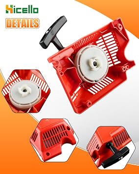 Recoil Starter Assembly for 45cc 52cc 58cc Chinese Chainsaw 4500 5200 5800