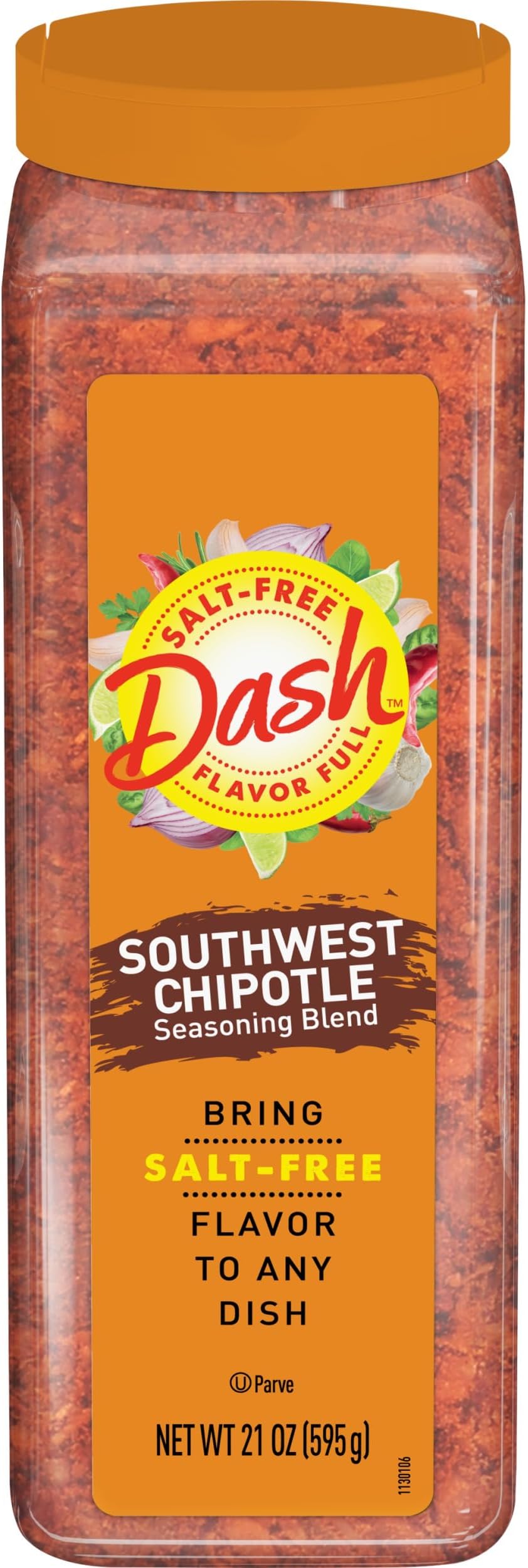 Dash Salt-Free Seasoning Blend, Southwest Chipotle, 21 Ounce