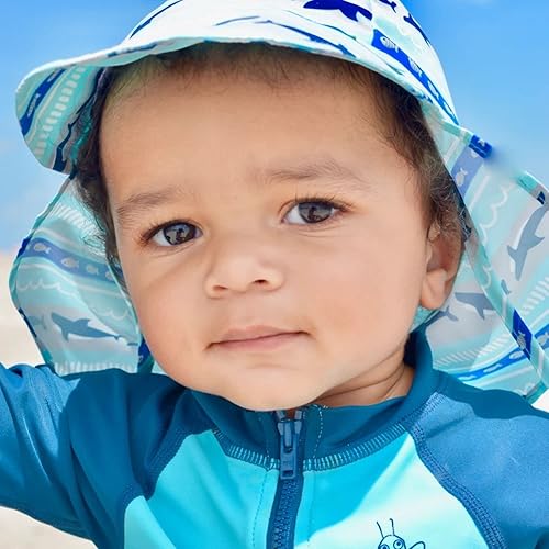 Miniatura 5 de green sprouts i Play - Camiseta de protección solar de manga larga para bebés y niños pequeños, protección solar UPF 50+ durante todo el día, húmeda