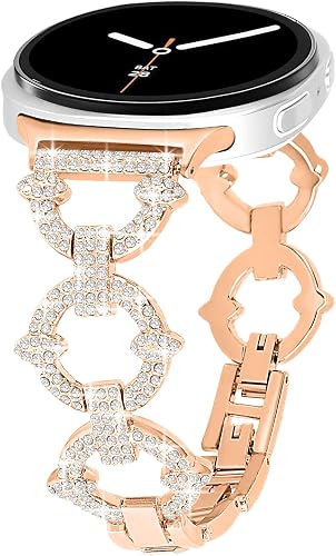 Alociaga Bling Metal Band, Compatible for Samsung Galaxy Watch 8 40mm 44mm, Diam