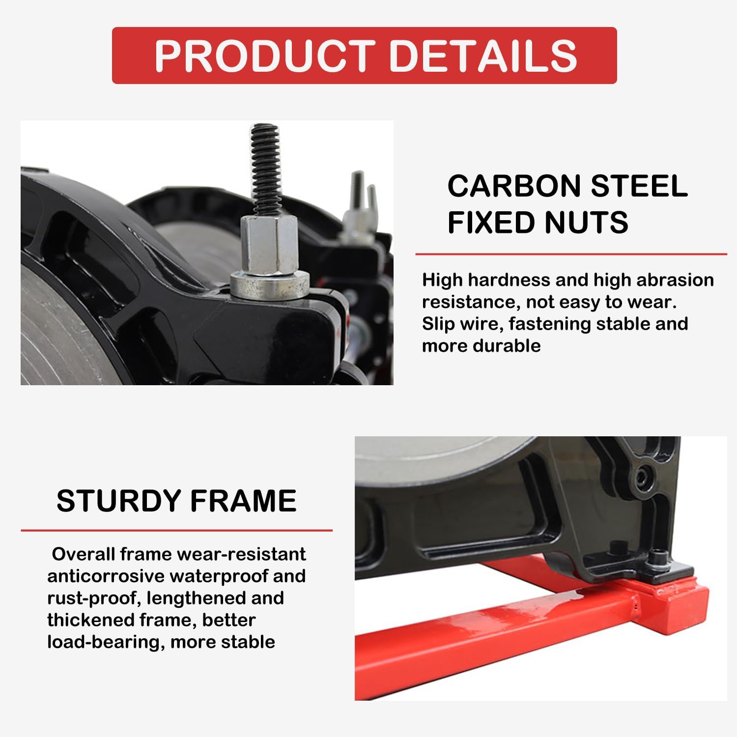 INTBUYING Electric Pipe Welding Machine Hydraulic Pipe Fusion Welder 4 Clamps for PE PPR PB 3.54"-9.84" 90-250mm