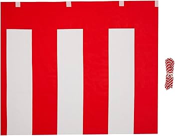 紅白幕 二枚セット 品番180900/2 ポリエステル生地 紅白幕 二枚セット 品番180900/2 ポリエステル生地 紅白幕(180cm