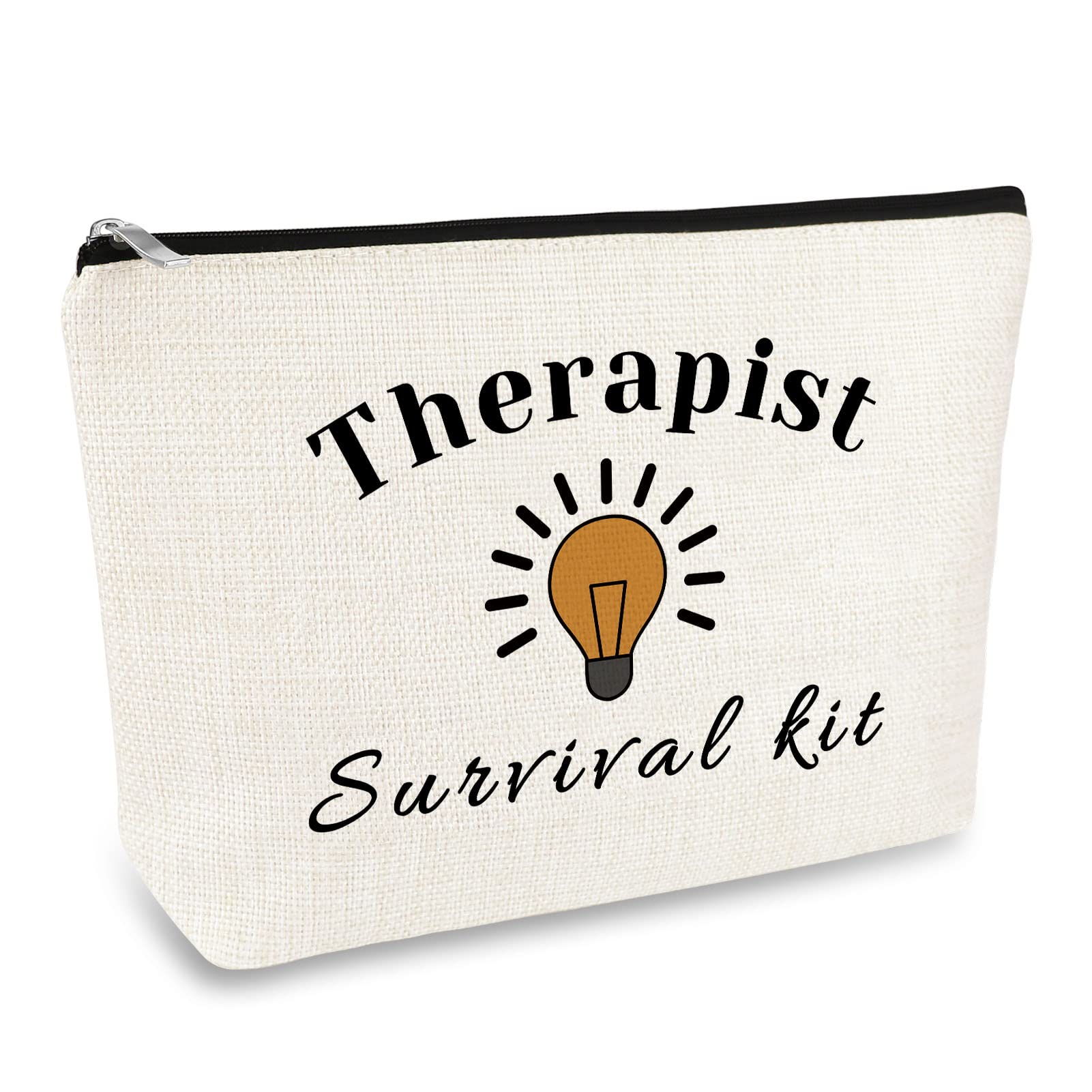 Therapist Gifts Makeup Bag Psychology Therapist Appreciation Gifts Travel Cosmetic Bag Zipper Pouch Birthday Retirement Present for Psychology