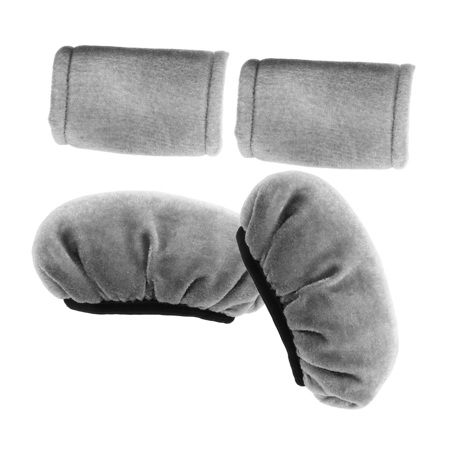 minkissy 5 Juegos Manga de de en las axilas accesorios muleta axila almohadillas para muletas brazo fundas de muletas flexibles muletas accesorios Terciopelo dorado Grey