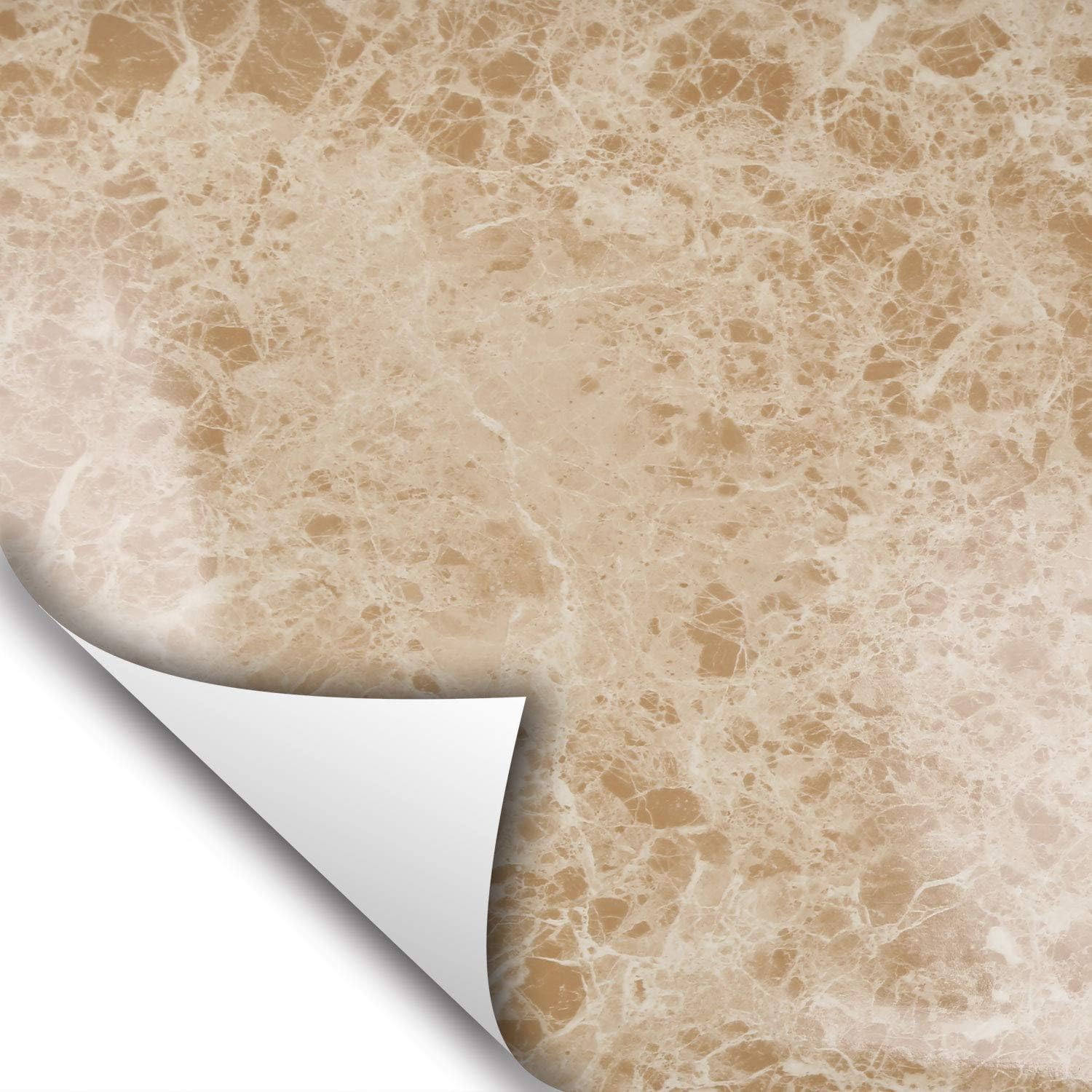 Wallstickery Marble Paper for Counter top Beige Brown Granite Stone