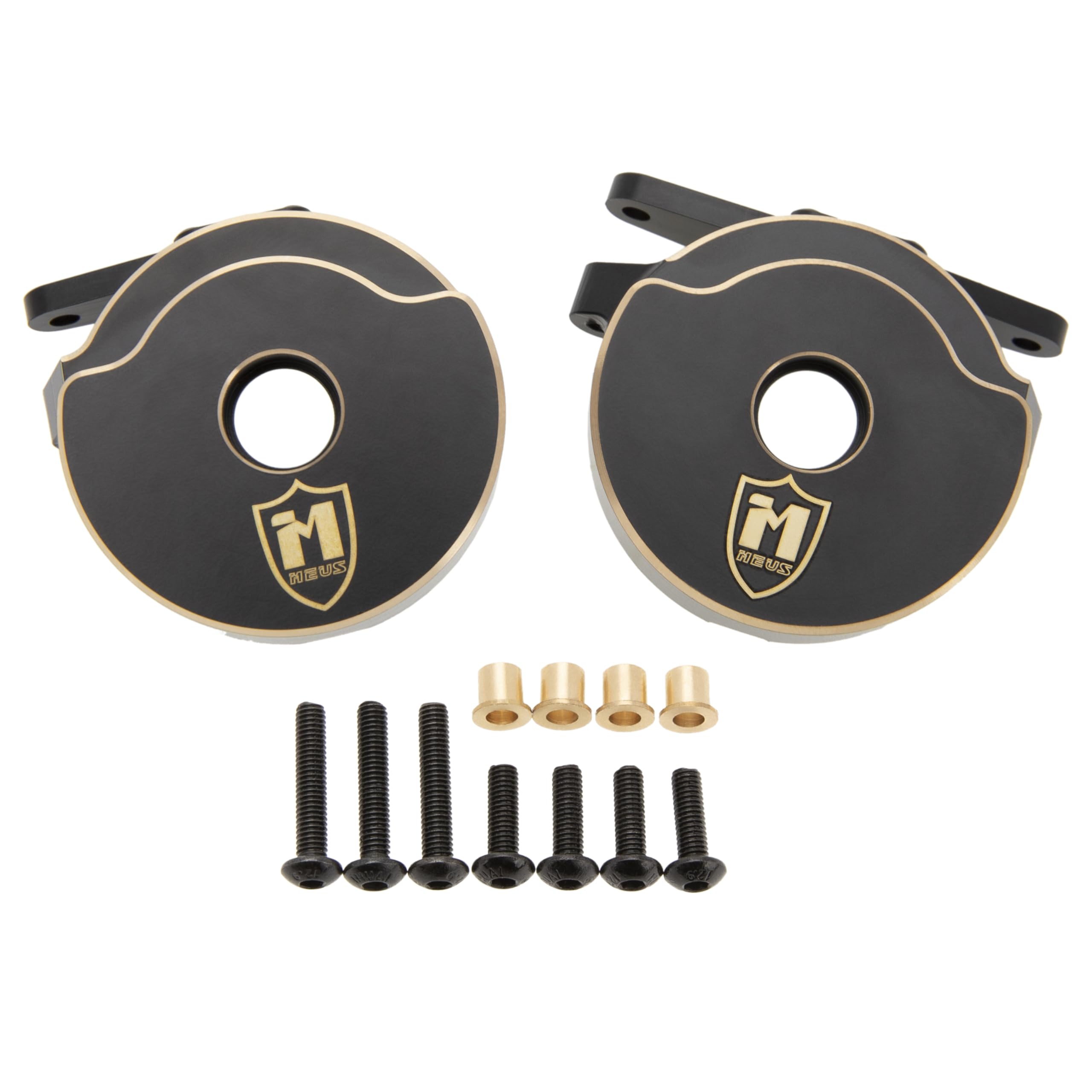 MEUS RACING Brass Steering Knuckles for for Vanquish H10 Optic Sparco Yokohama RTR 1/10 RC Crawler Upgrades Parts, L-124grams/R-128grams