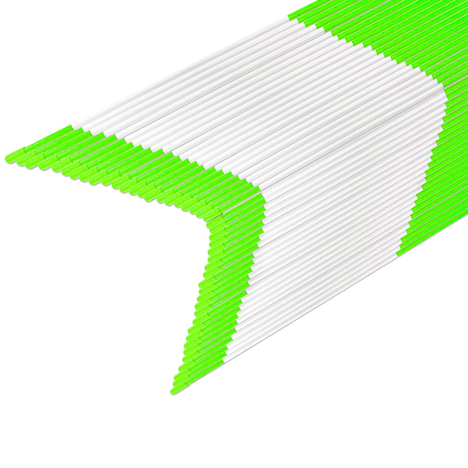 Growsun 48 inch Driveway Marker Snow Plow Fence Stake Green Refective Fiberglass Poles,50 Pack