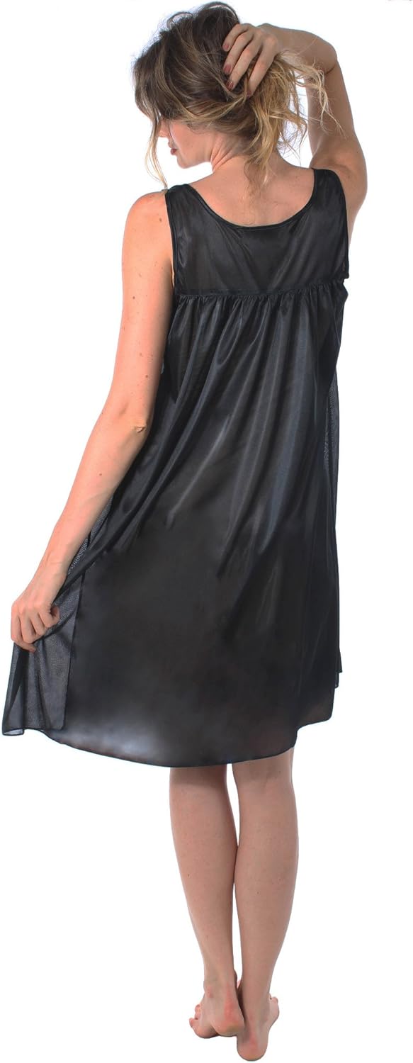 Venice Womens' Silky Looking Embroidered Nightgown 06N - Image 4