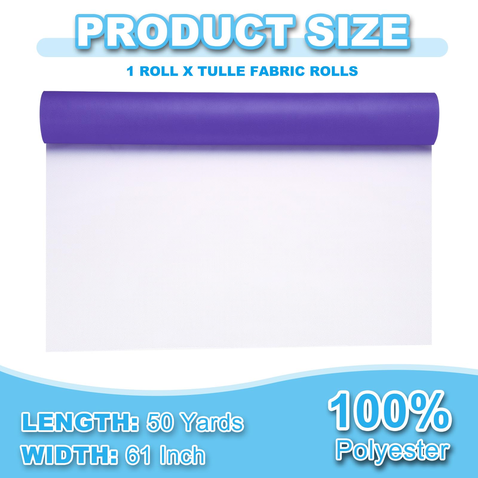 PATIKIL Tulle Fabric Rolls - Image 2