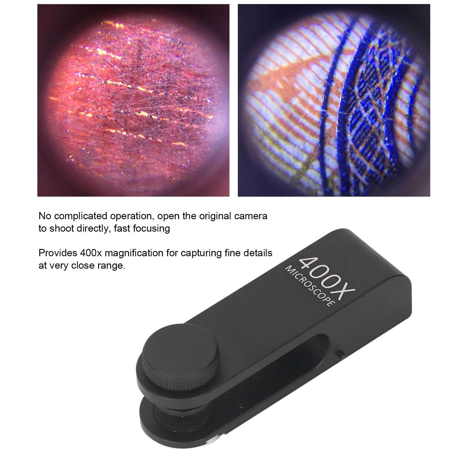 Plantencelmicroscoop 400x Mobile Phone Microscens, 400x Microscens HD