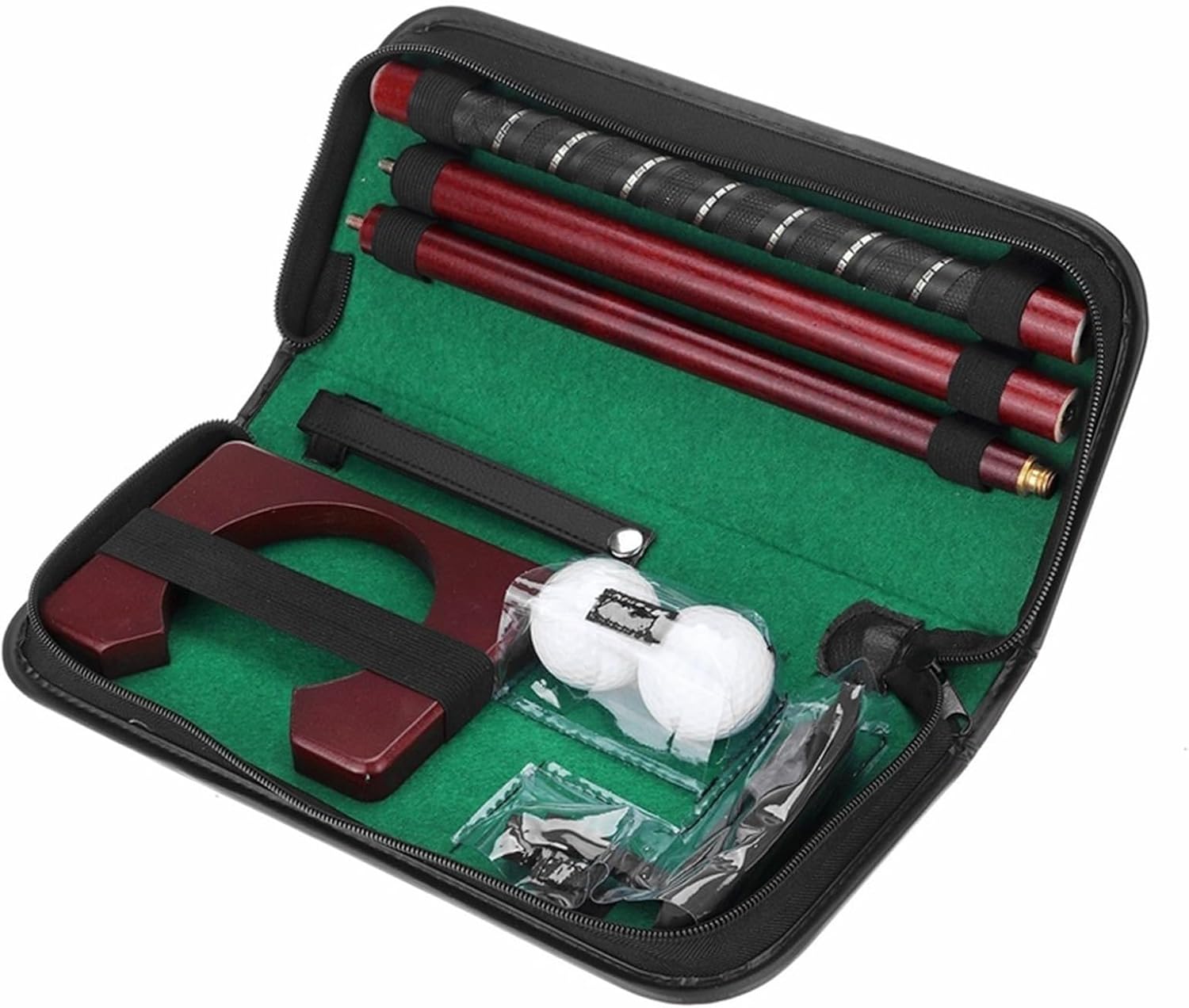 Portable Executive Golf Putter Set, Golf Putting Gift Set Kit, Backyard Golf Putting Trainer, Golf Training Putter for Indoor Outdoor Practice