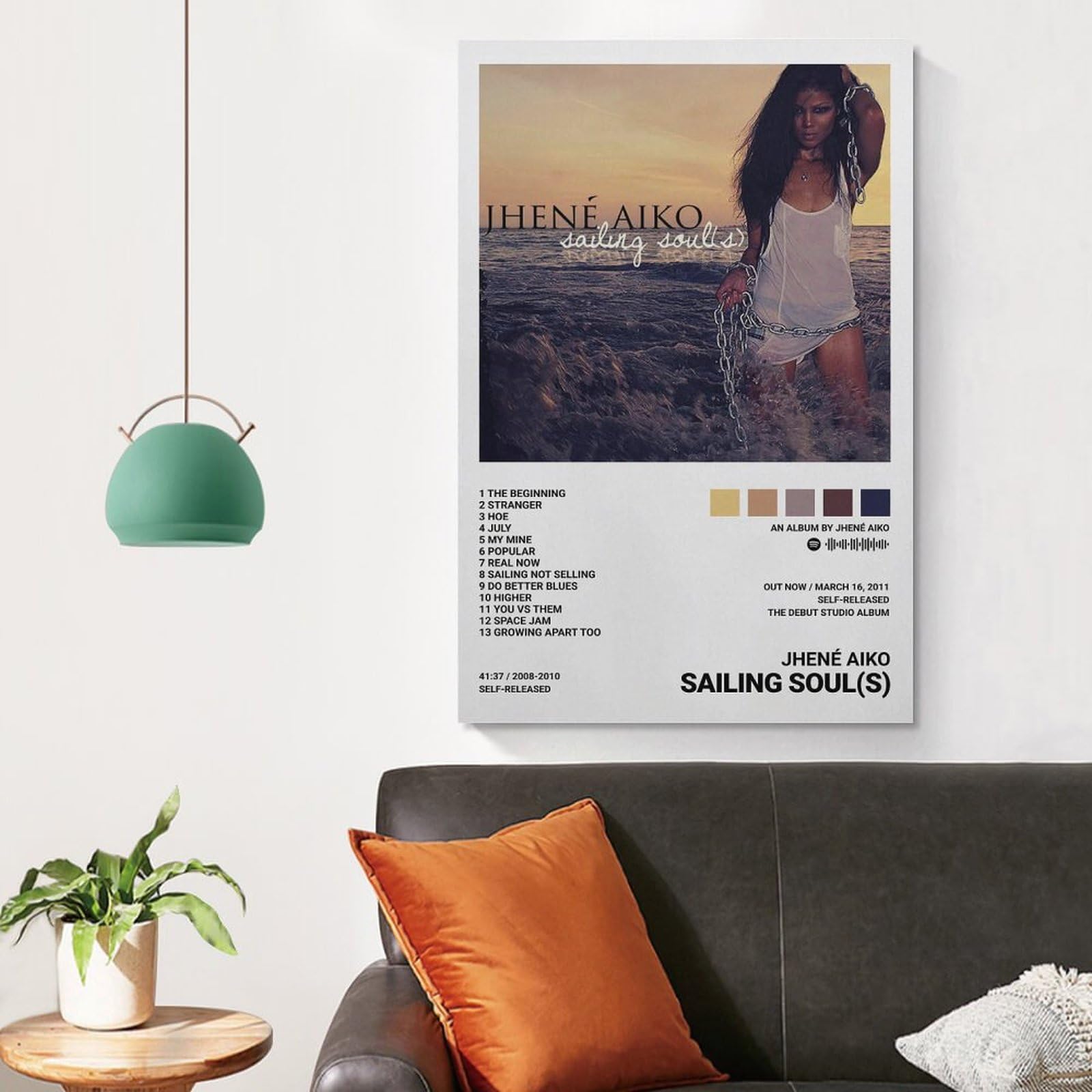Amazon.com: DTSJNS Jhene Aiko Sailing Soul(s) Canvas Poster