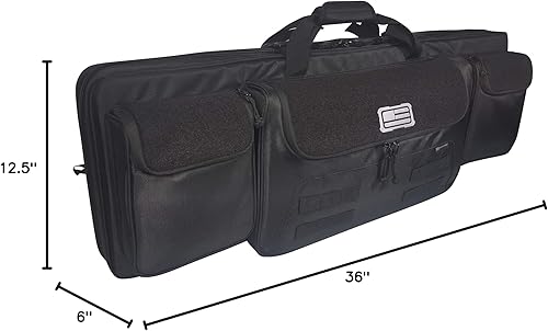 Miniatura 7 de Evolution Outdoor Estuche táctico para rifle - Serie táctica 1680, funda suave para rifles, funda negra para armas de fuego