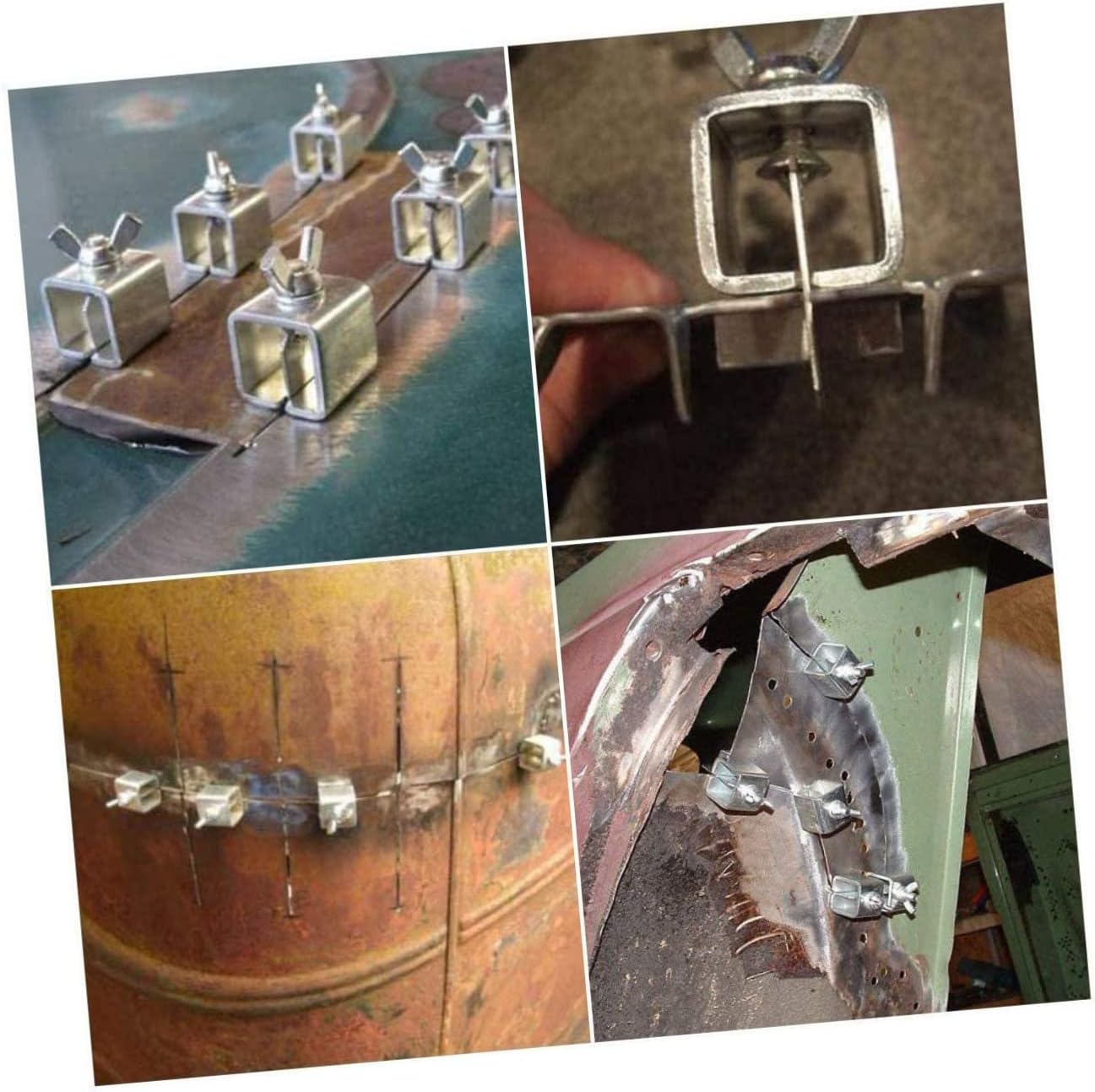 UPKOCH 8pcs Metal Welding Clamp Butt Welding Clips for Automotive Sheet Metal Compatible Easy Install