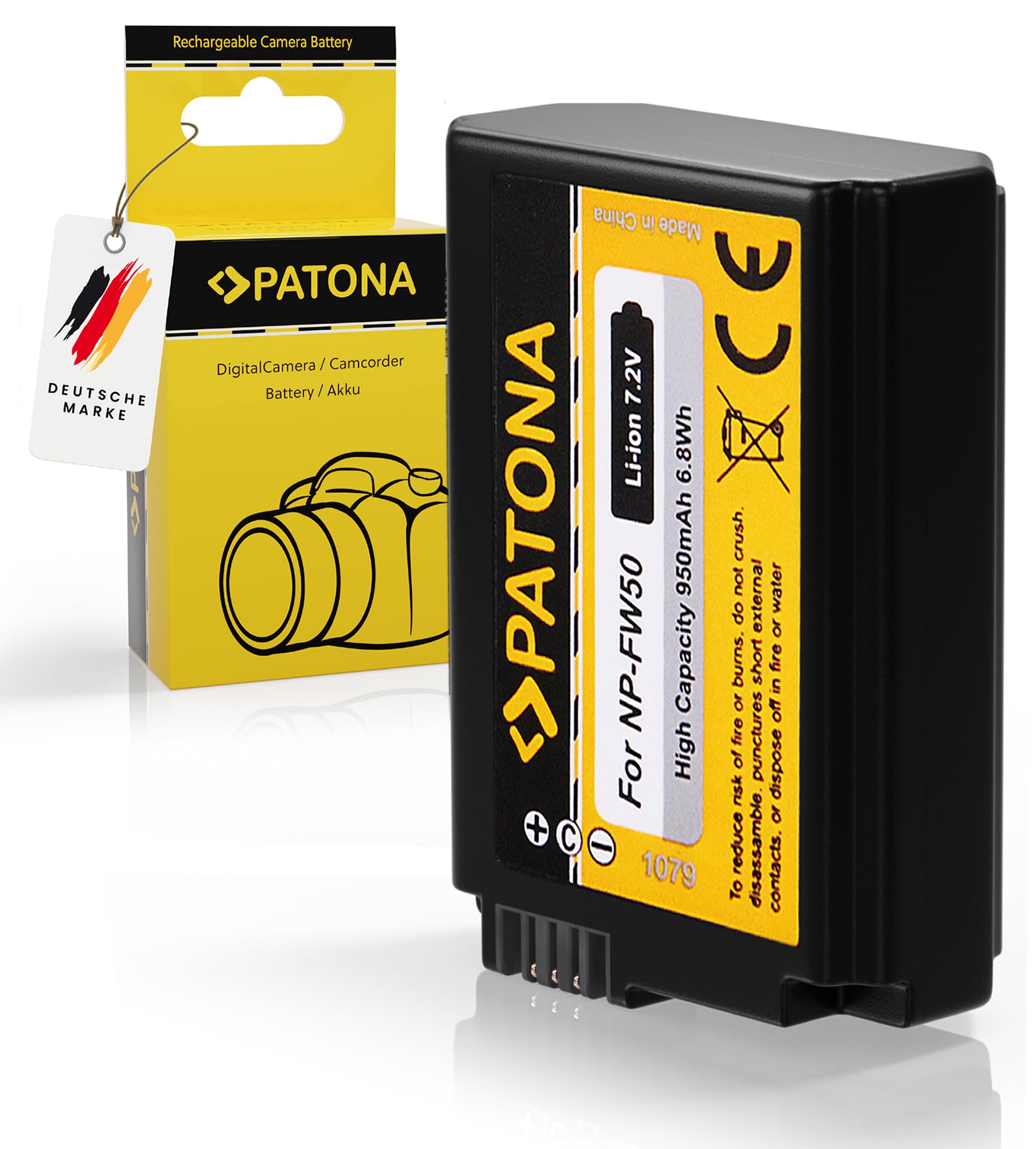 PATONA Caricatore doppio + 2x NP-FW50 Batteria 950mAh – per Sony Alpha 5000 6000 6300 6400 6500, A7 A7S A7R A7 II, NEX-3–NEX-7, RX10 II–IV – kit base contro le batterie scariche | Compatibile: Sony RX1R III, DSC-RX1RM3, Sony DSC-RX10, DSC-RX10 Mark II, DS