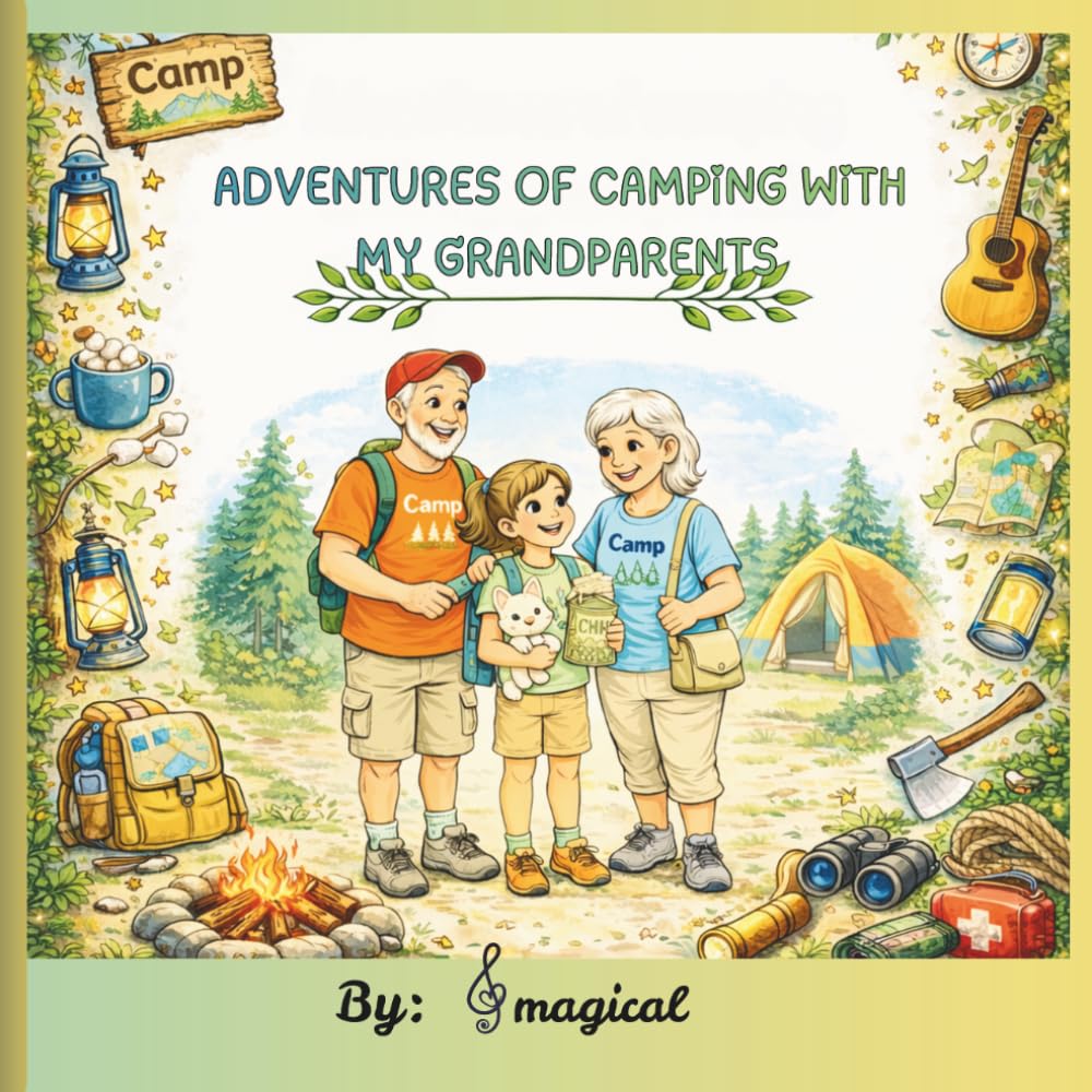 Adventures Of Camping With My Grandparents: A Fun Kids Coloring Book Full of Camping Adventures, Family Moments, and Outdoor Fun with Grandparents and Friends