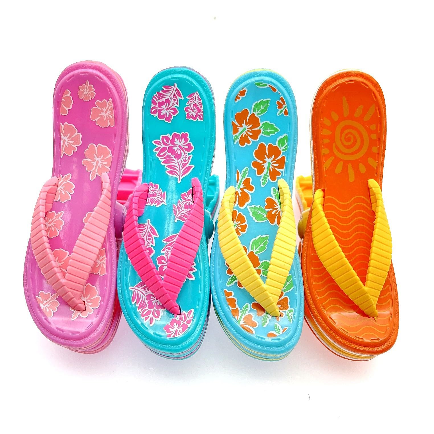 JZK 8 Mollette Da Spiaggia Grandi In Plastica Colorata Per Asciugamani – Antivento Per Lettini E Piscina, 12x8 Cm - 4