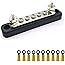 T Tocas 5 Terminal 100 Amp BusBars Kit with 10 Heat Shrink Rings Terminals Power Ground Junction Distribution Block