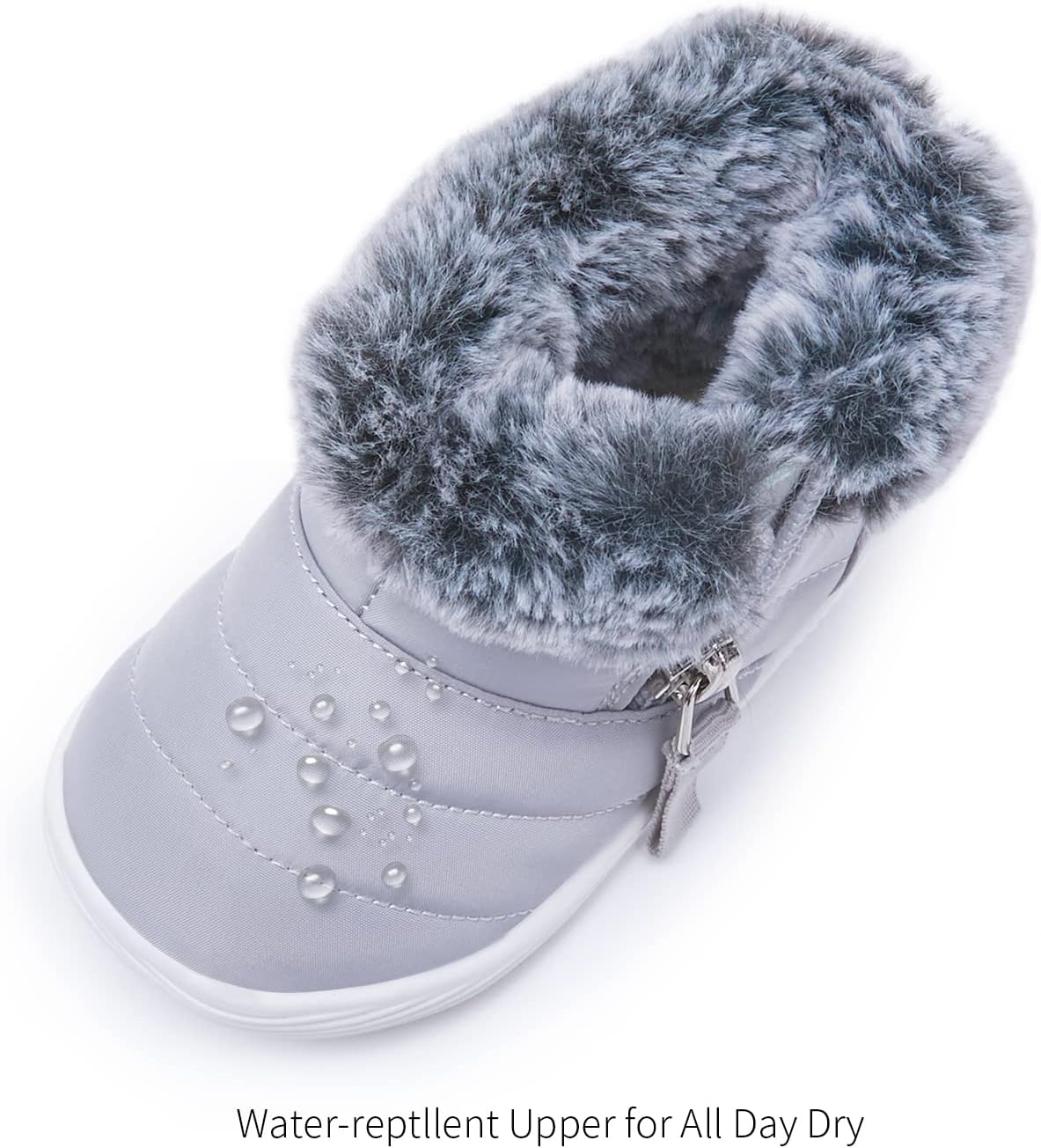 BMCiTYBM Baby Boy Girl Snow Boots Waterproof Winter Warm Booties Nonslip Lightweight Outdoor Shoes for First Walkers 6 9 12 18 24 Months(Infant/Toddler)