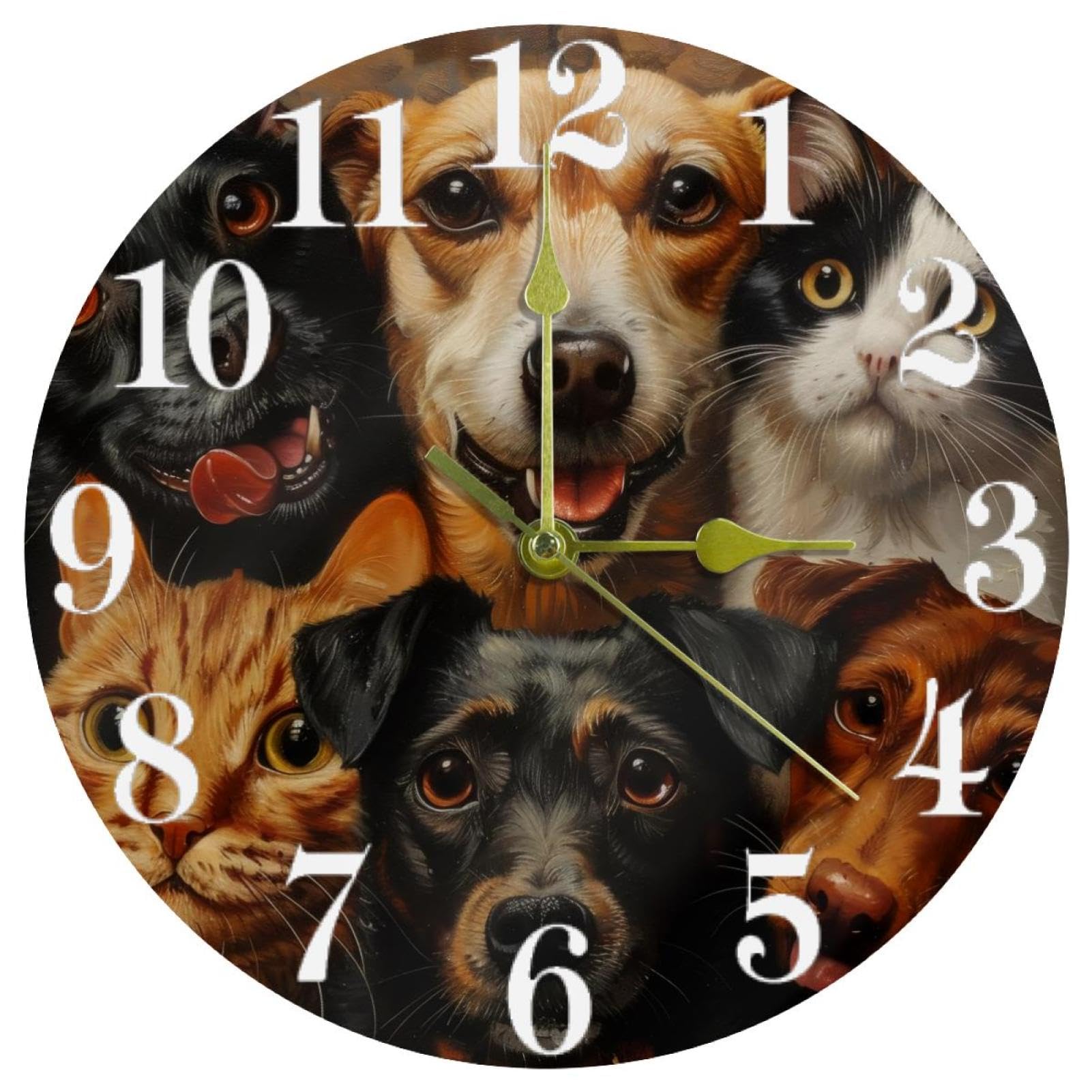 Horloge murale silencieuse pour école et salle d'étude éliminant les bruits agaçants