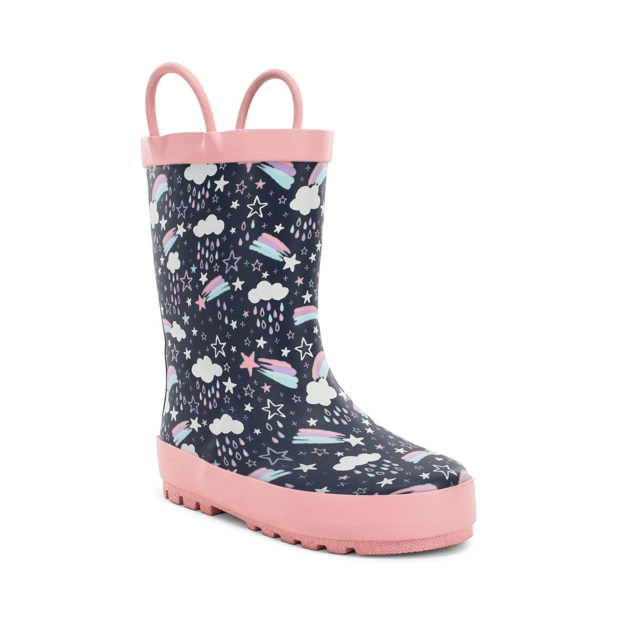 Western Chief Rain Boots with Pull on Handles for Toddlers and Kids - Premium Waterproof Boots for Boys and Girls