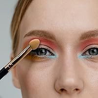 Vista 4 de Aplicadores de sombra de ojos, esponja de doble cara, reutilizable, 5 piezas, profesional, mezclable, punta de espuma orgánica, maquillaje