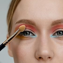 UorPoto Eyeshadow Applicators Double Sided Sponge Tip Foam Reusable20Pcs Professional Organic Long Handle Washable Makeup Eye Shadow Brush Set