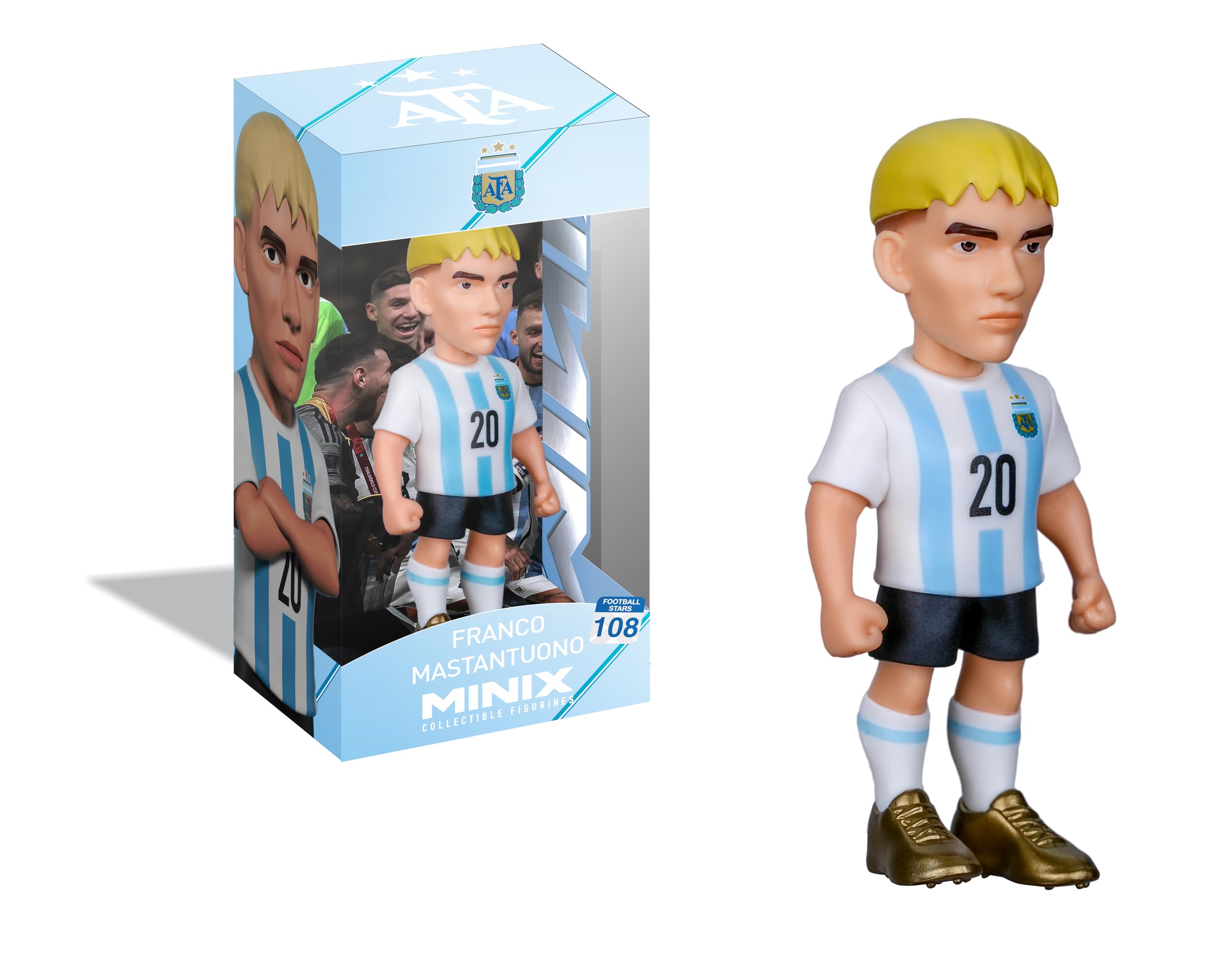 MINIX - Football Stars - World Cup #108 - Argentina - Mastantuono - Collectible Figure 12 cm