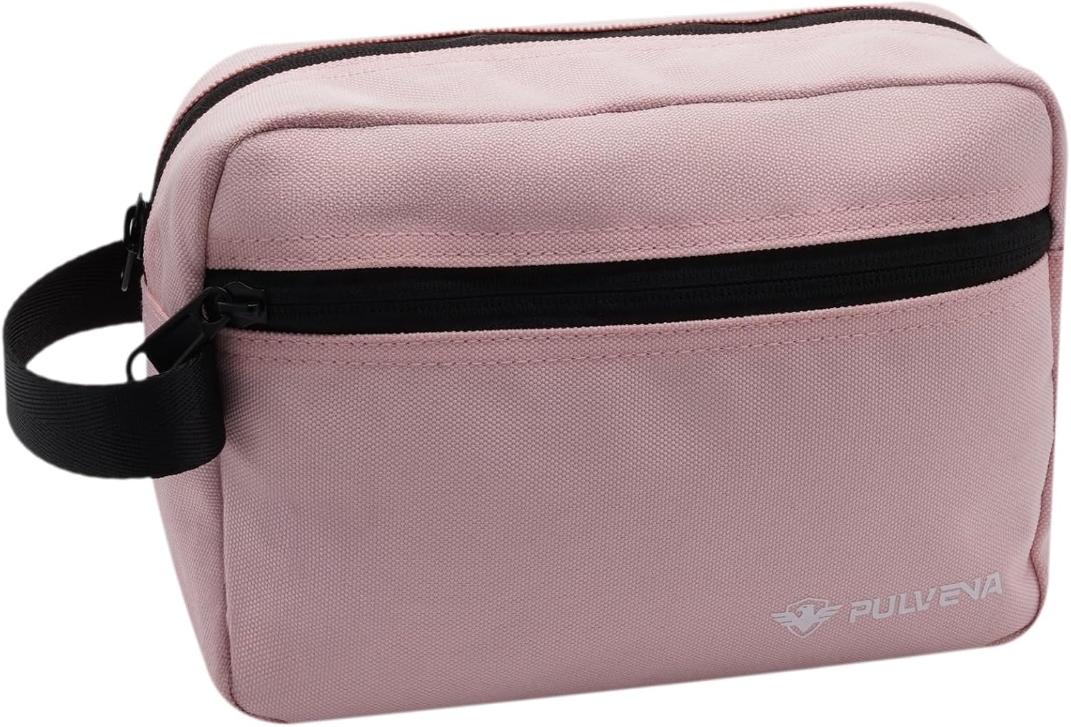Toiletry Bag for Women & Men, Travel Toiletry Bag, Bathroom Travel Organizer, Makeup Bag for Traveling, Cosmetic Bag with Compartments, Pink