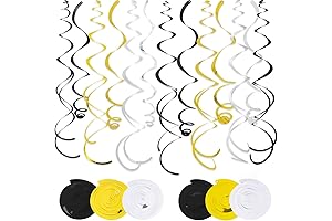 Luxurious Black and Gold Streamers for Unforgettable Celebrations