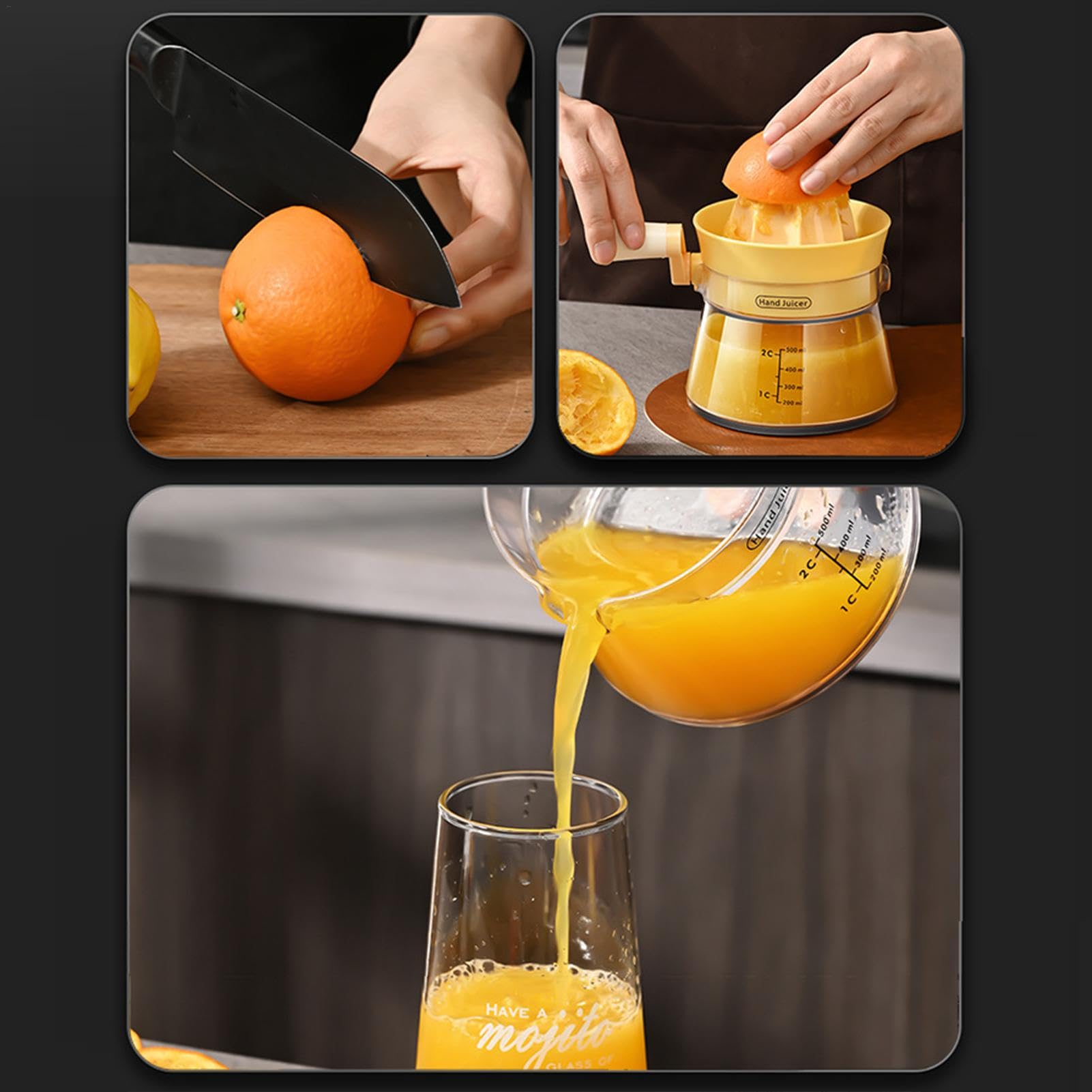 Amazon | ハンドジューサー | レモンライム絞り器 スケール付き