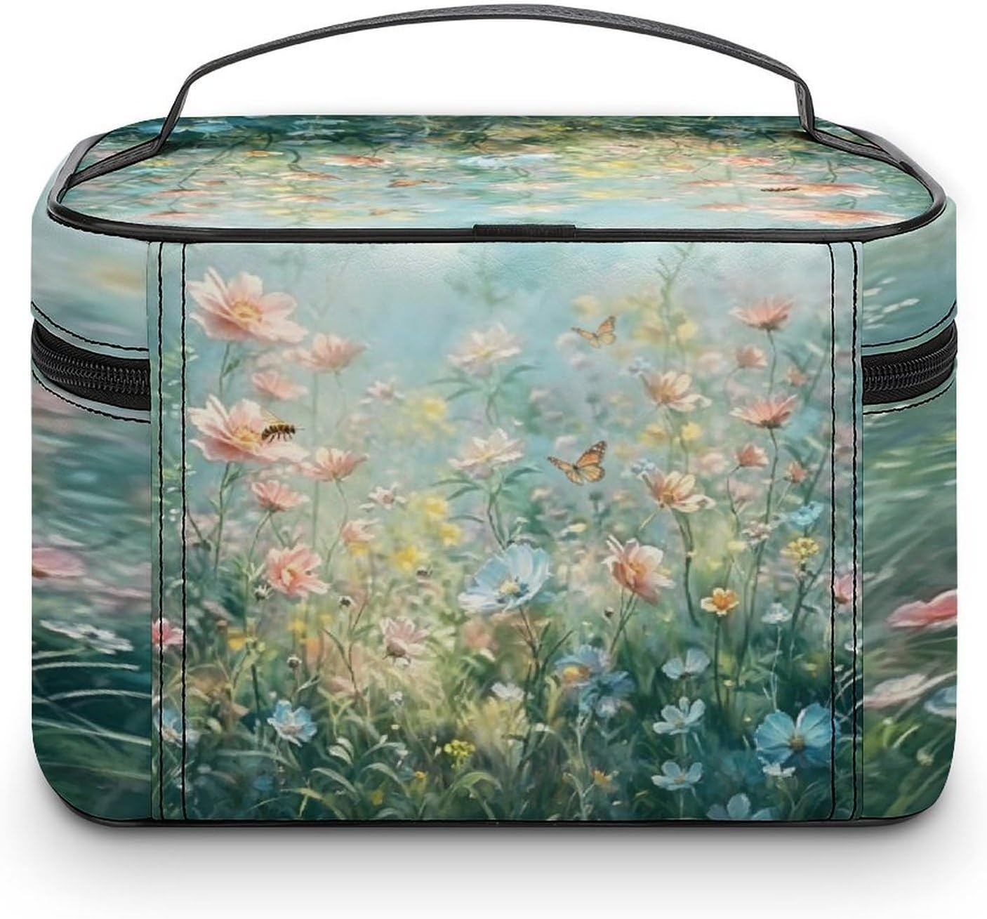 Flowered Plants Travel Makeup Bag Cosmetic Bag Toiletry Bags image 3