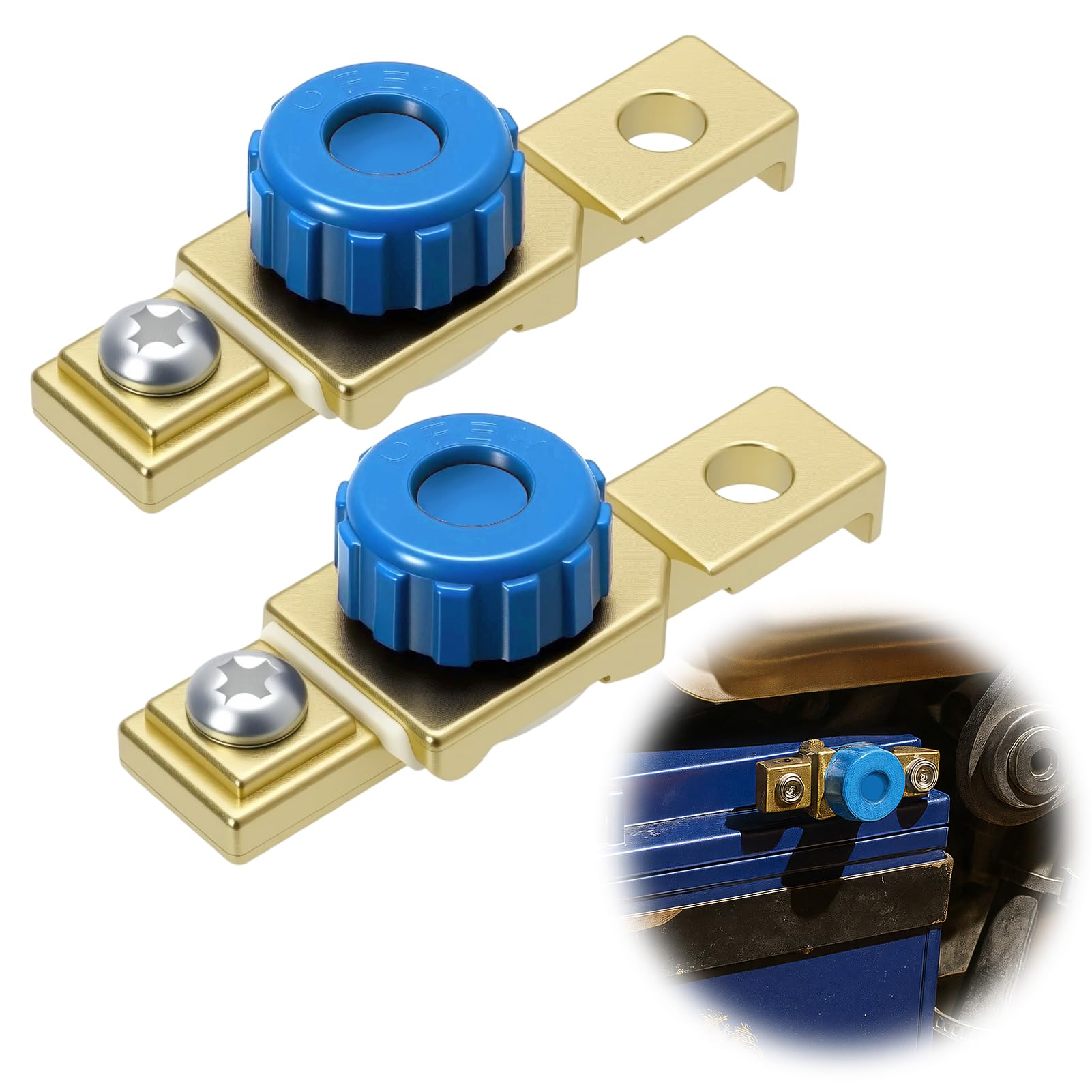 Interruttore Stacca Batteria, Batteria Tagliato Interruttore, Separatori Di Batterie Per Auto, Stacca Batteria Per Auto, Isolatore Chiavi, Stacca Batteria Per Barca, Barca,Veicoli Acceso/Spento, 2PCS - Foto 4