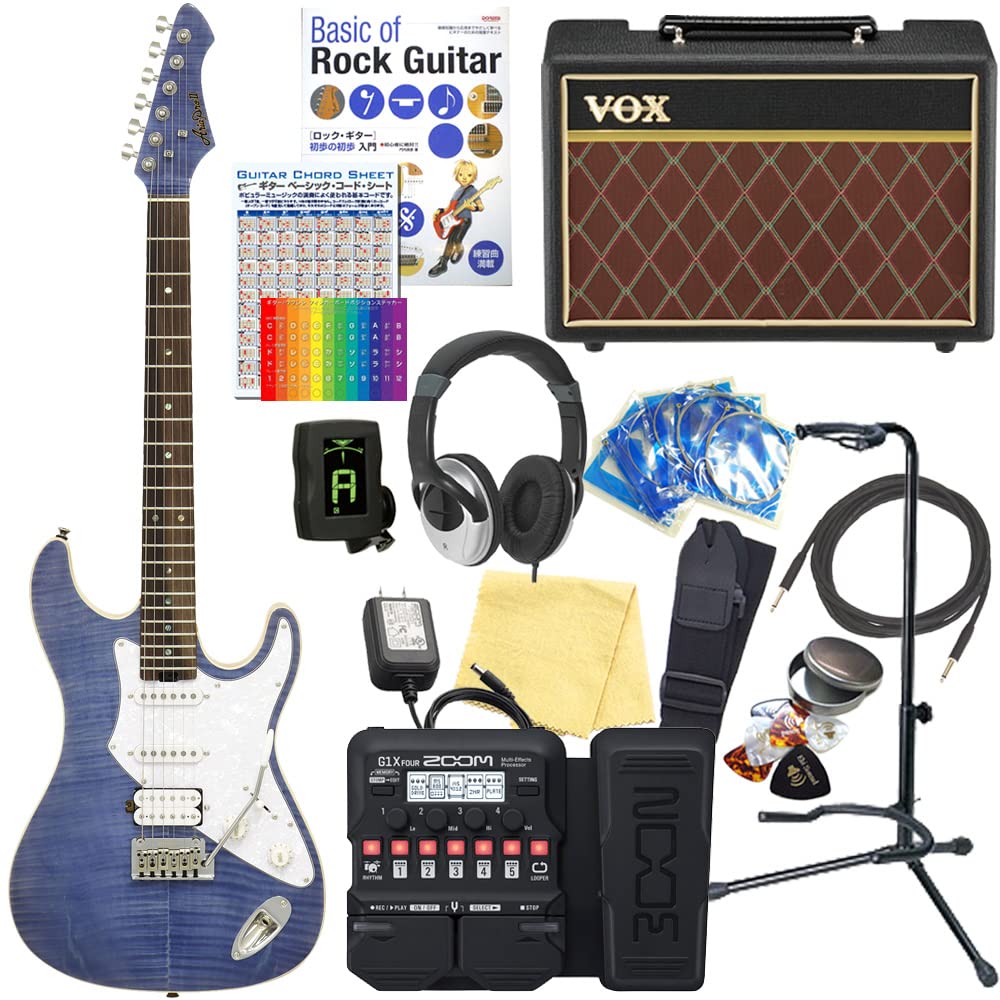 Amazon | エレキギター 初心者セット Aria Pro II 714-AE200 LRBL