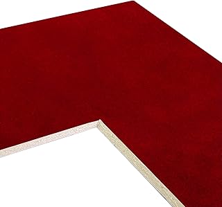 Craig Frames B9135 Pre-Cut Mat Board for 4x6 Print, 5x7, Blaze Red