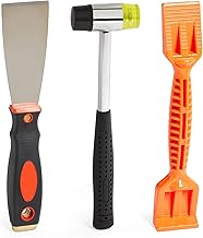 Vonhaus Window Glazing Tool Kit (3PCs) Putty Tool, Rubber Mallet Hammer & Paddle for Glazing/Deglazing/Beading - UPVC Windows/Doors
