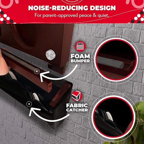 Miniatura 4 de SWOOC Juegos - Montado en la pared gigante 4 en una fila - 60% más silencioso - Juegos de pared de tamaño jumbo - Juegos de sala de juegos -