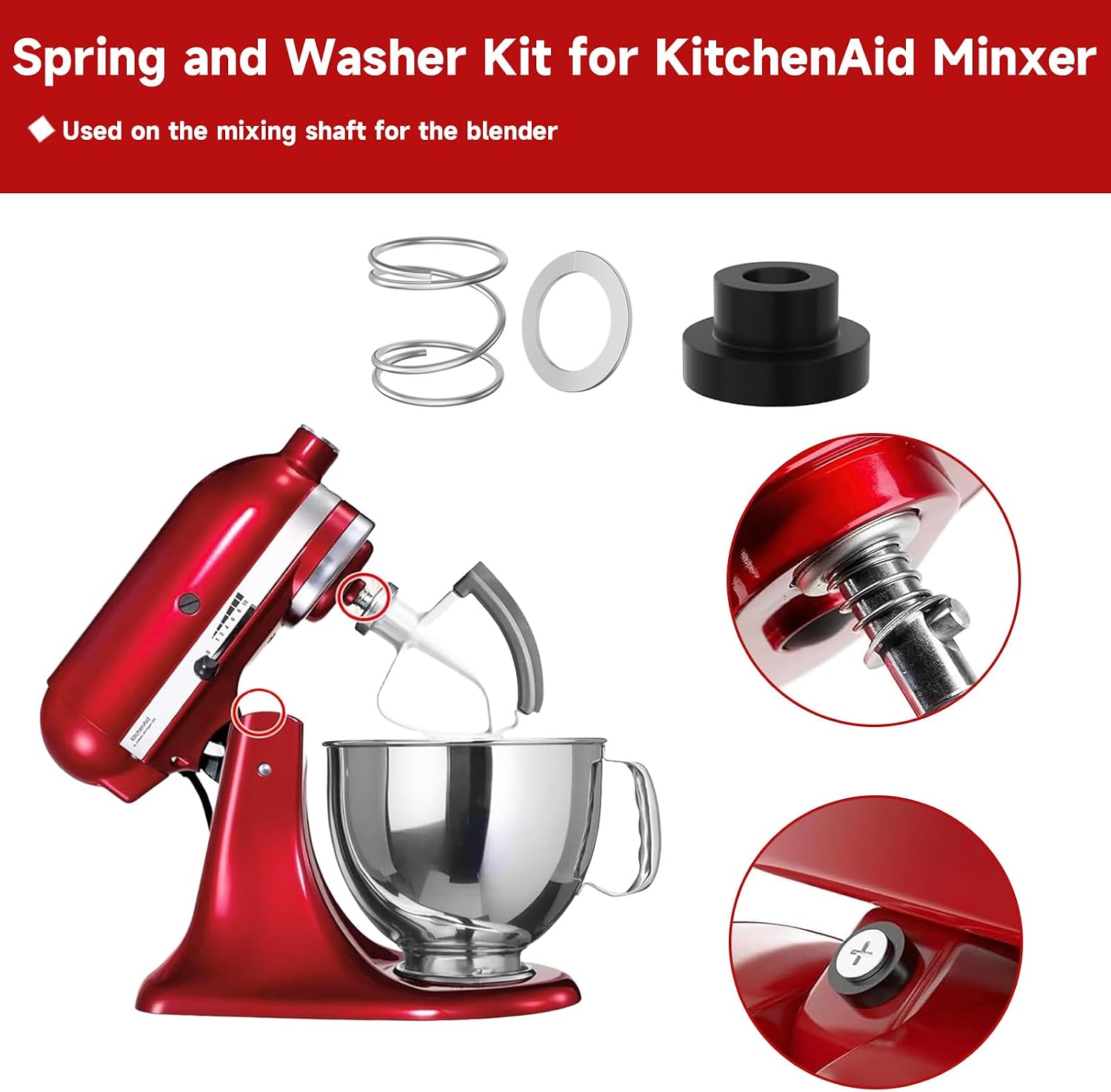Tilt Head Spring And Washer Replacement Parts For KitchenAid Stand Mixer