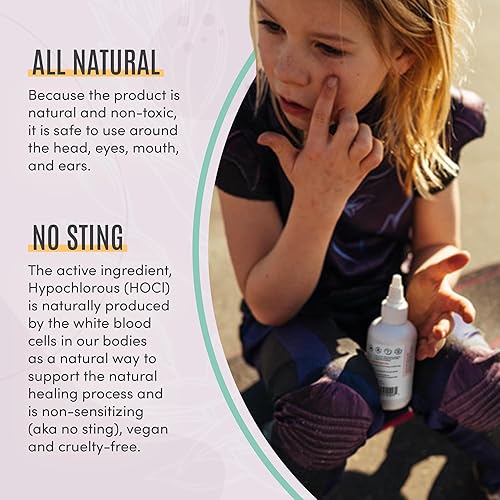 Miniatura 6 de Active Skin Repair First Aid Skin Healing Burn Hydrogel - Ungüento natural, no tóxico y sin picaduras con ácido hipocloroso para alivio inmediato