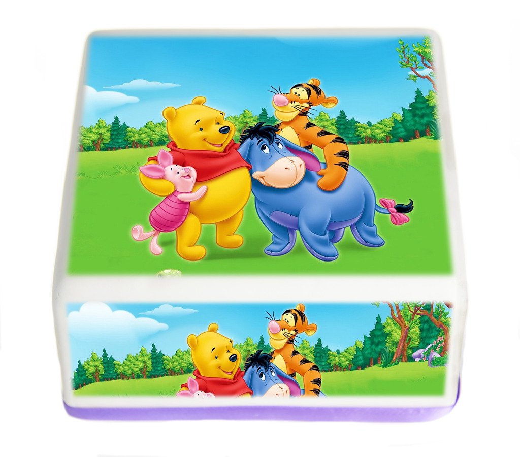 Buy Winnie The Pooh 11.5." Inch PRE CUT Square Edible Cake Topper