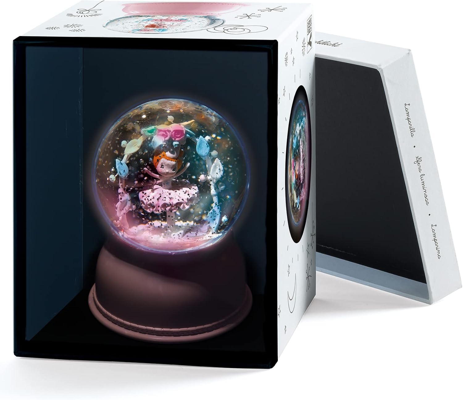DJECO Ballerina Snowglobe Night Light