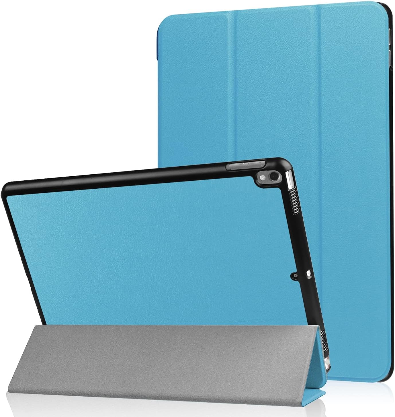 Tablet PC Shell لحالة أجهزة الكمبيوتر اللوحي iPad Air3 10.5 2019، لباد برو 10.5 2017 Tablet Lablet Light Weight Trifold Stand كمبيوتر الخلفية الصعب القفيرة Trifold & Auto Wake، Sleep