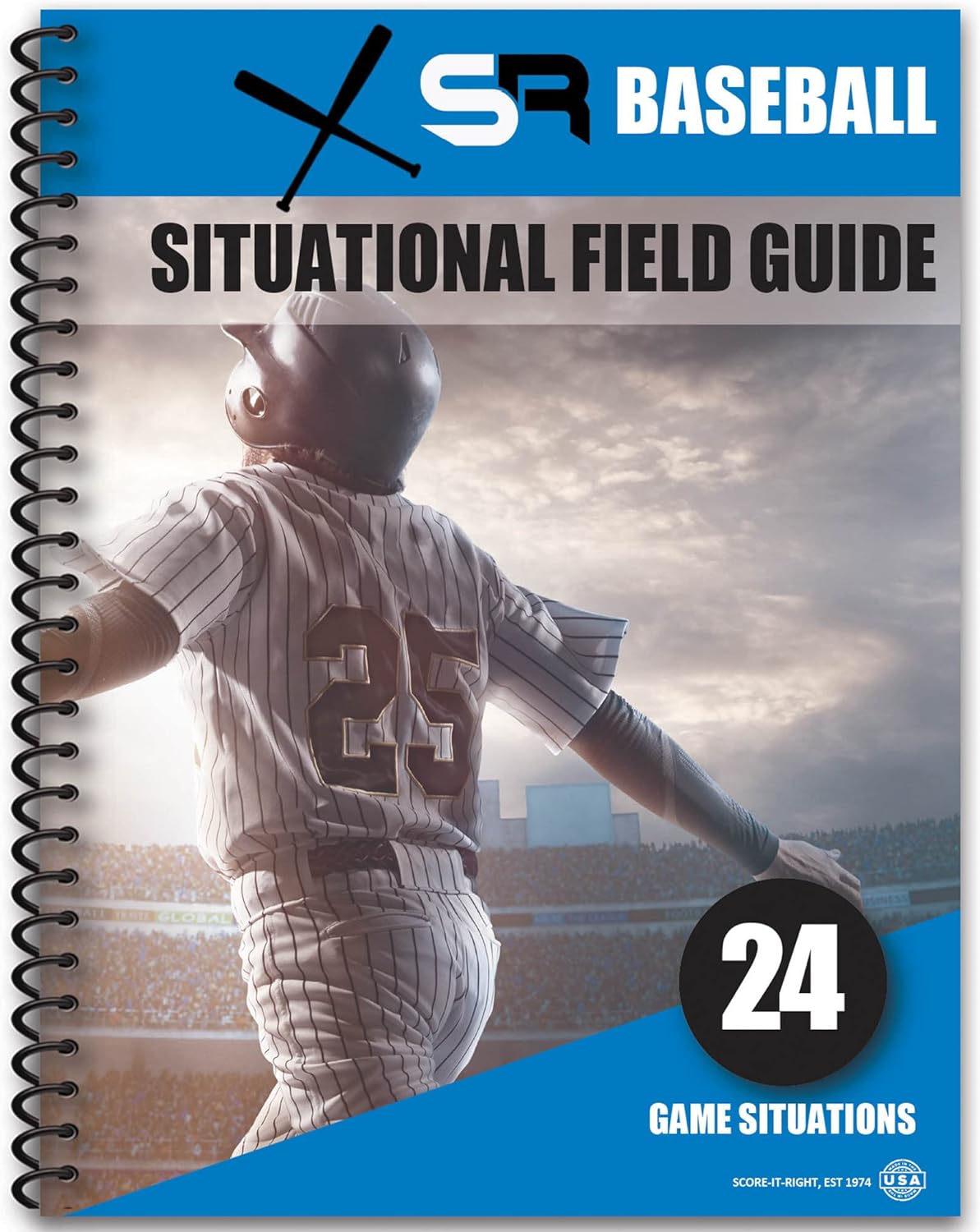 Score It Right Baseball Situational Guide – Premium Situational Field Guide for Coaches, Players, Parents – Detailed Baseball Field Guide – Thick Cardboard Paper – 24 Game Situations : Sports & Outdoors
