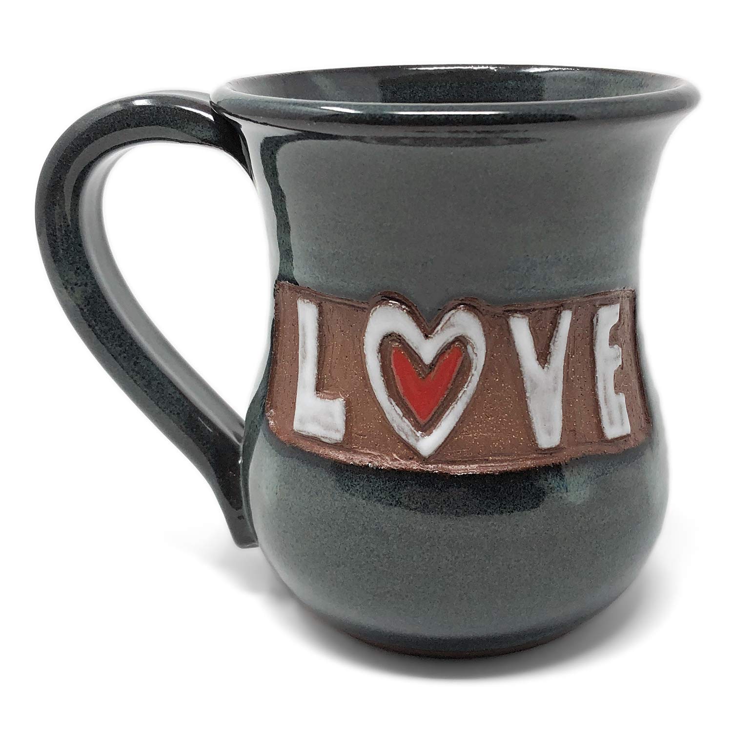 Carved Love with Heart Mug
