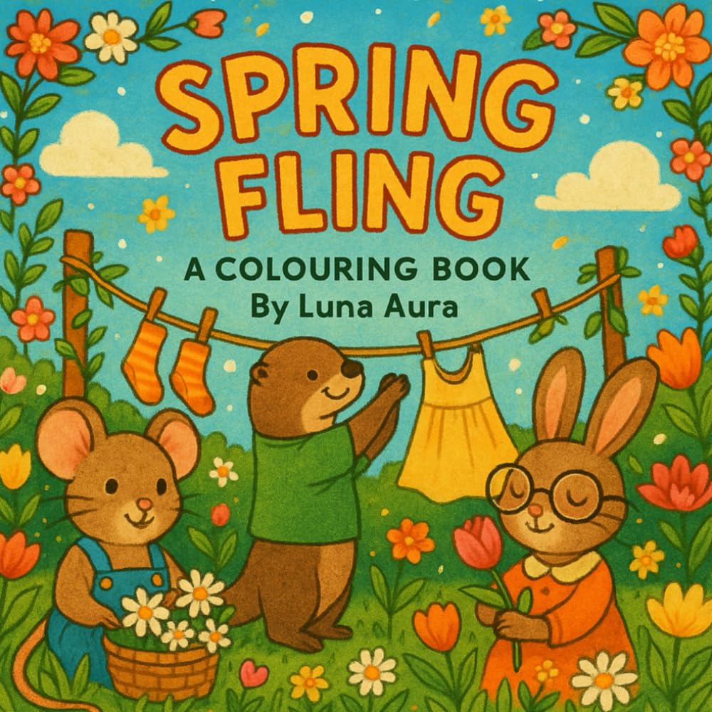 Spring Fling: A Luna Aura Colouring Book (Luna Aura Seasonal Collection)