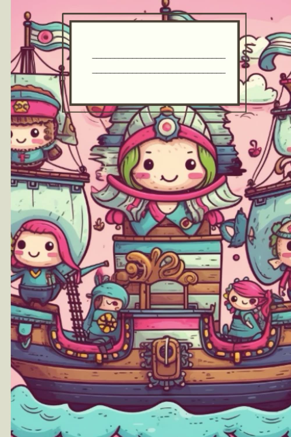 Pirate's Cove: 100 Page Kawaii Pirate Notebook