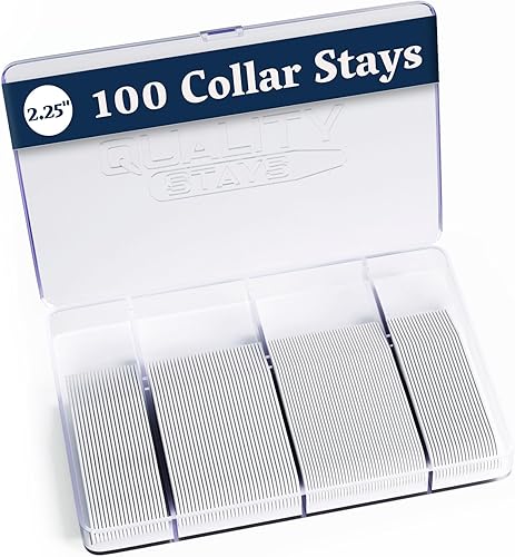 100 Plastic Collar Stays for Men's Dress Shirts – Collar Inserts