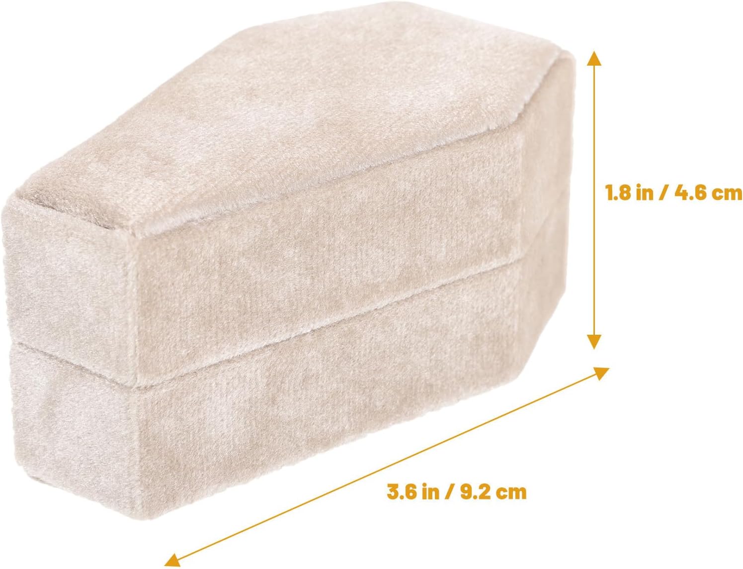 Halloween Festival Coffin Shaped Jewelry Box with Decorative Lint and Abs Material, Ample Storage Space Jewelry Organizer for Party Use image 2