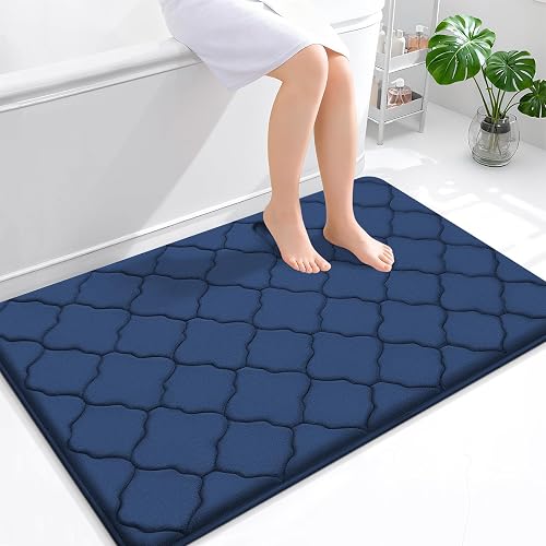 OLANLY Memory Foam Bath Mat Rug 47x32, Ultra Soft and